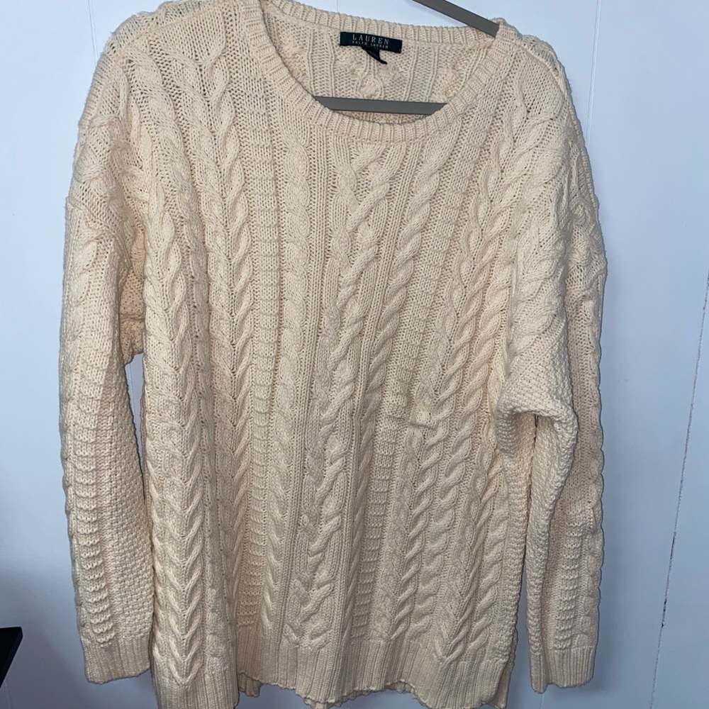 Ralph Lauren Sweater. Cream. Like New.
